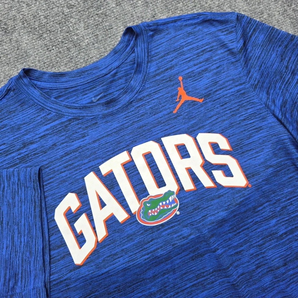 Jordan Florida Gators Nike Dri-FIT T-Shirt Mens Medium Blue Heather Jumpman NCAA